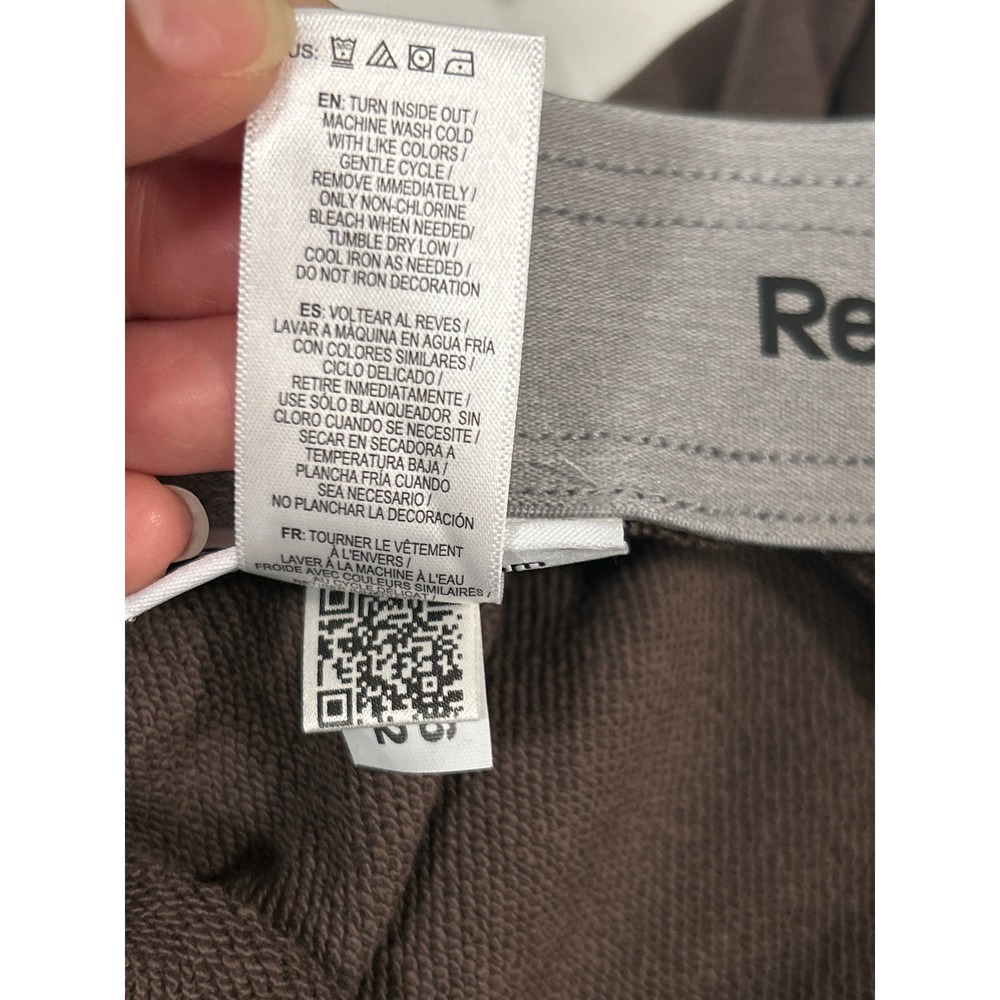 Reebok RBK League Jogger Mens 2XL Chocolate Brown NEW Slim Fit Striped Cuffs - Picture 10 of 10